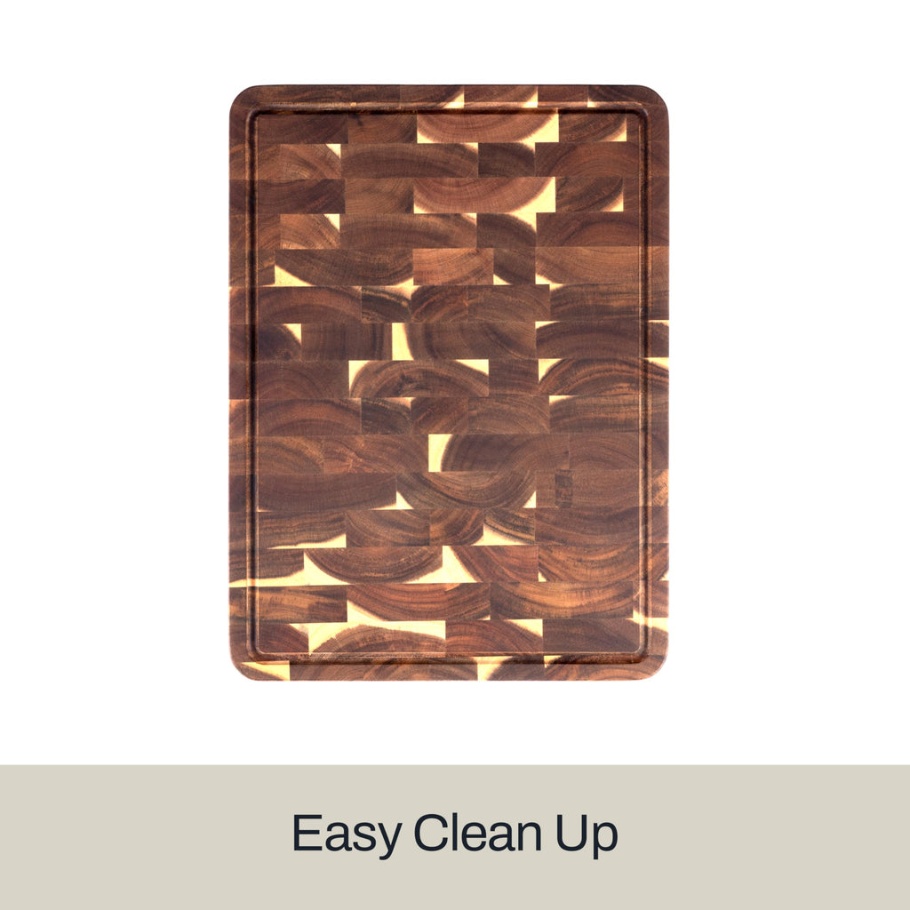 All-Clad Kitchen Essentials Acacia Cutting Board w/Juice Groove 19x14 Inches, 1" Thick, Chopping Board for Meat, Cheese, Vegetables, Fruit, Serving Board for Kitchen & Dining Room, Charcuterie, Brown
