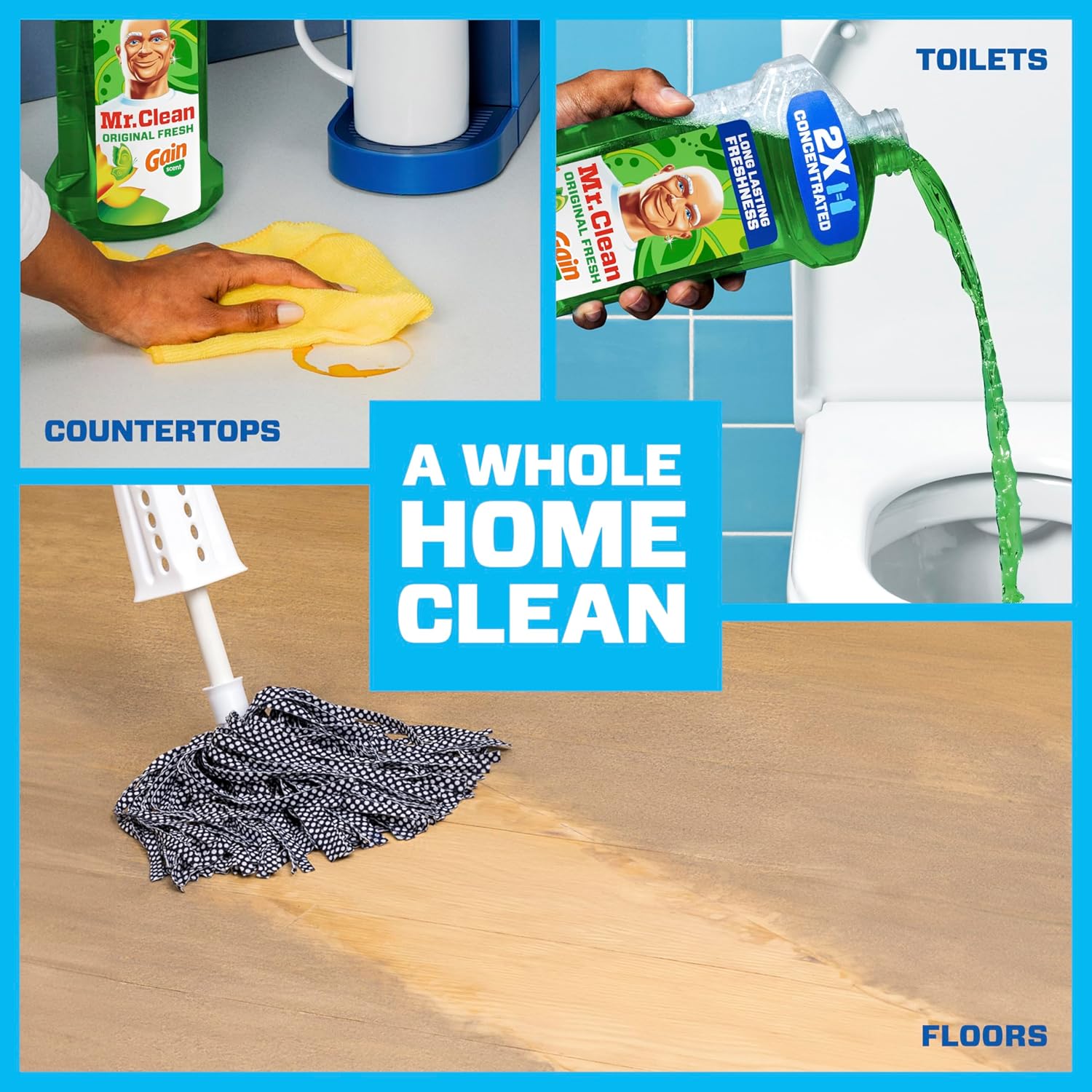 Mr. Clean All-Purpose Cleaner - Multi-Surface Floor Cleaner for Home & Kitchen | 41oz