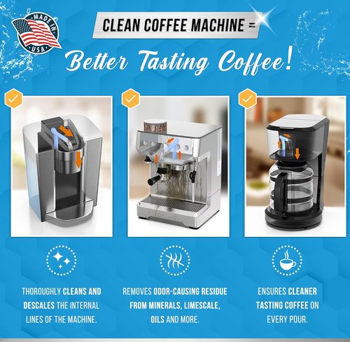 ACTIVE Coffee Machine Descaler - 32oz Limescale Remover for Keurig, Nespresso, Breville, Delonghi & More