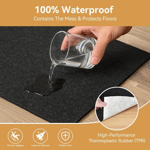 Deep Dream Rug Pad - Non-Slip 1/4" Thick Felt with Natural Rubber Backing | 2 x 8 Ft Area Rugs