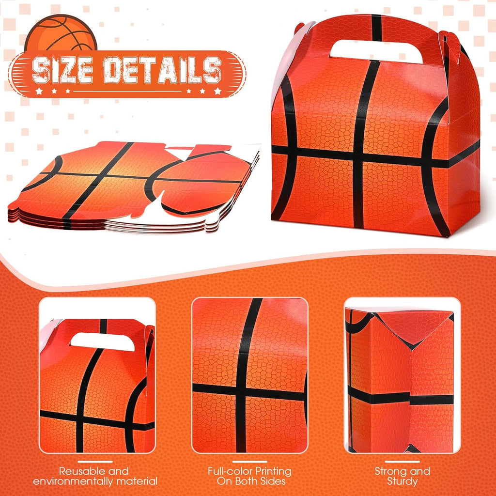 Nezyo Sports Themed Birthday Party Supplies - 24 Pack Football & Soccer Treat Boxes | Perfect for Baby Showers