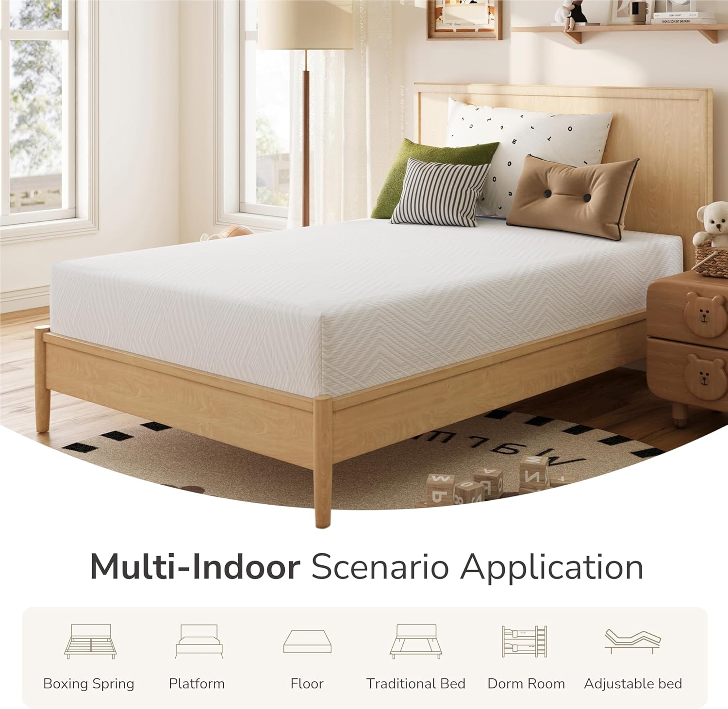 MLILY Full Mattress - 8-Inch Memory Foam for Platform Bed | Medium Firm Comfort