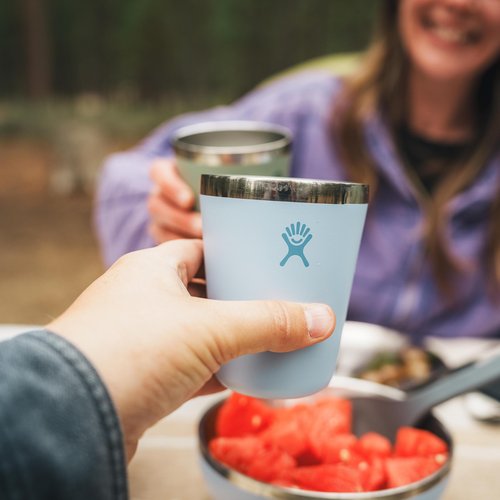Hydro Flask 12 Oz Outdoor Coffee Tumbler – Stainless Steel Insulated Travel Cup – Camping Mug Baltic Blue