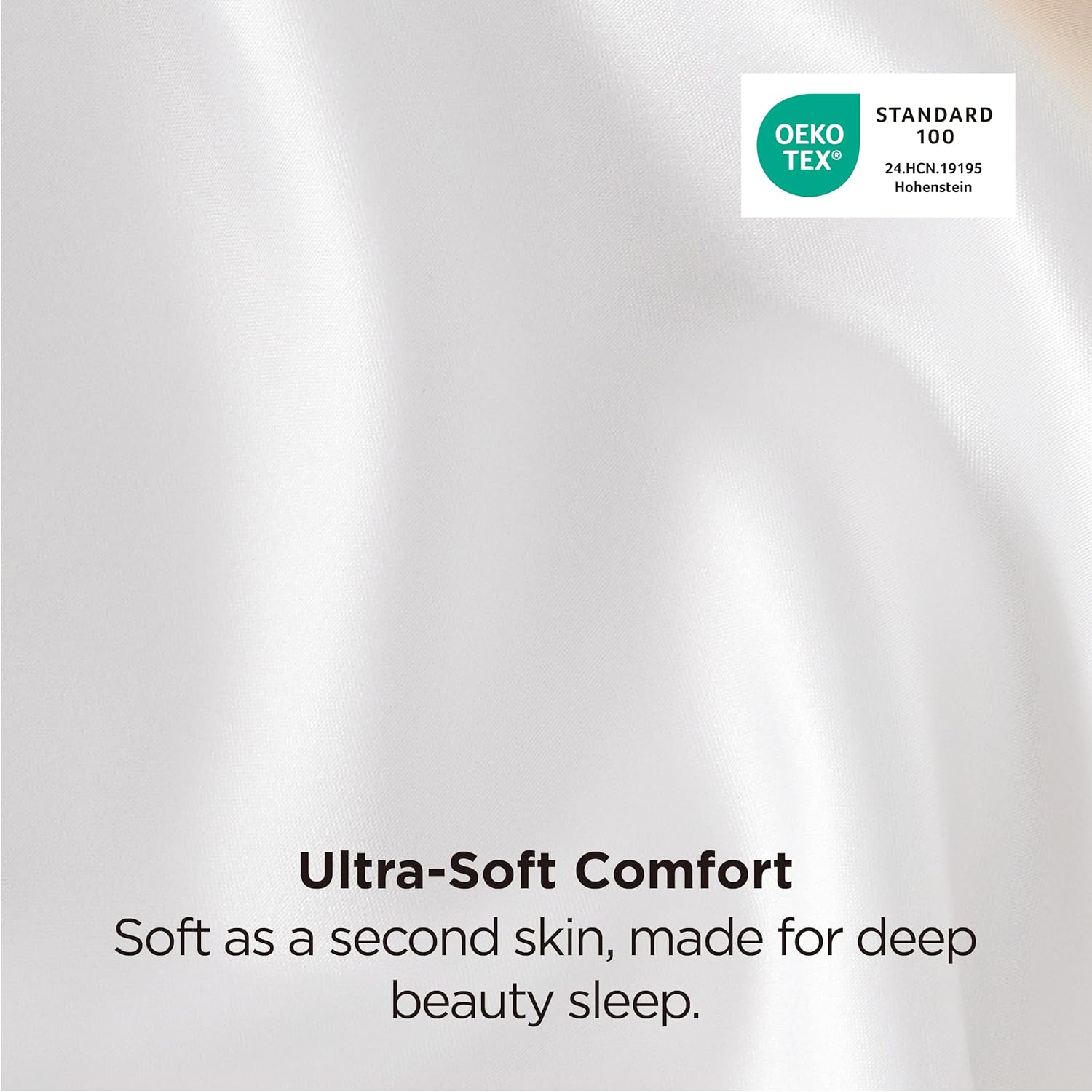 Bedsure Satin Pillowcases - Luxurious Silk-Like Queen Size Set of 2 | Pure White Cooling Pillow Cases, 20x30 Inches