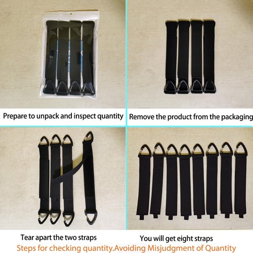 Extension Cord Organizer - 8 Pack Heavy Duty Storage Straps for 100ft Cords | 16-Inch with Triangle Buckle