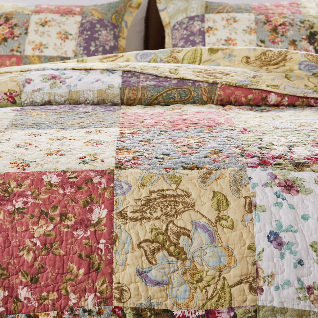 Greenland Home Blooming Prairie 100% Cotton Patchwork Bedspread Set