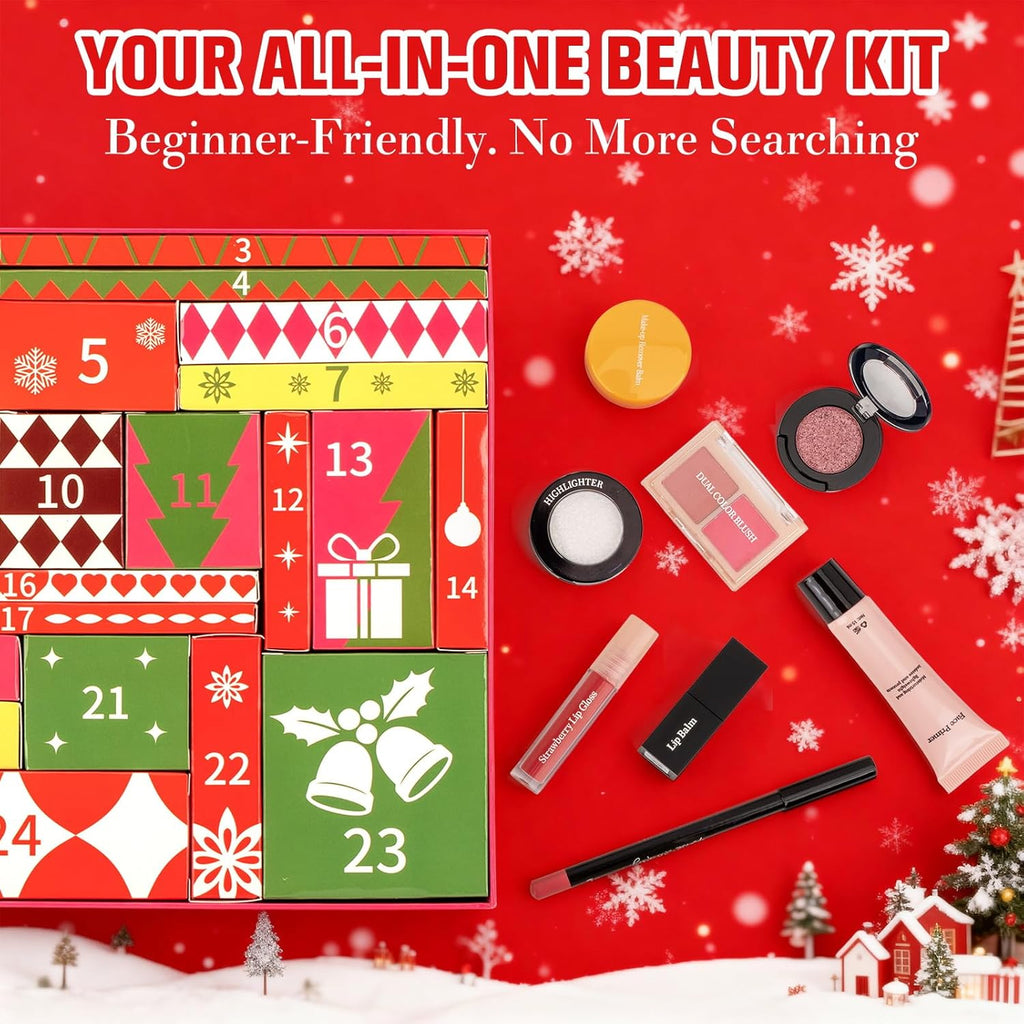 Skiennix All-in-One Makeup Kit for Teen Girls | 24 Individually Boxed Surprises & Essentials