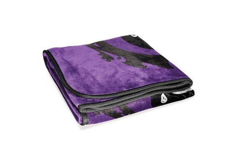 Jay Franco Plush Throw Blanket – 46" x 60" Inch Kids Soft & Cozy Fleece Throw for Bedroom & Couch Décor, Official Licensed Product, Purple - Wednesday