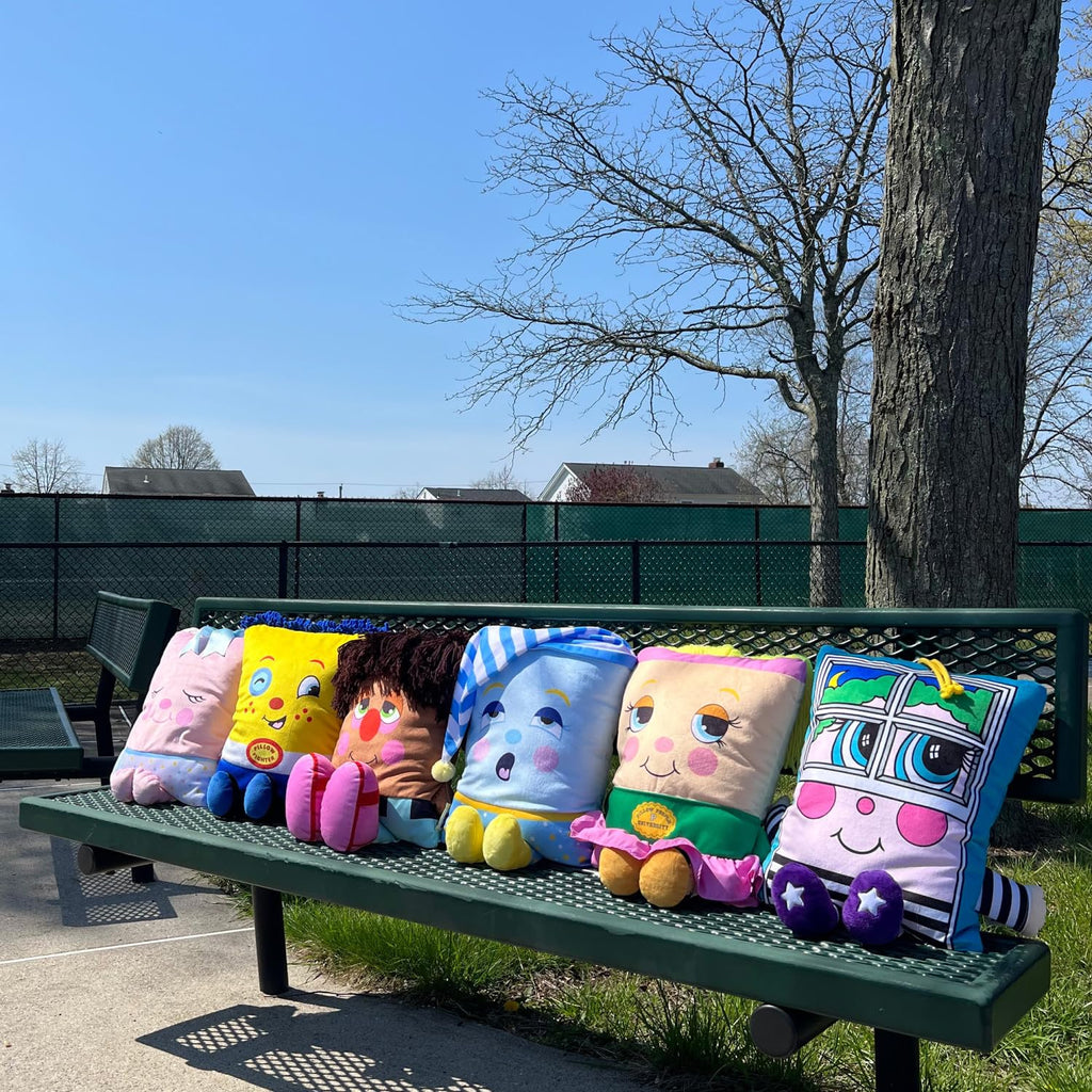 Pillow People: PJ Sandman Plush - 2-in-1 Toy & Pillow, 80's Nostalgic Plush Pal Reimagined, Soft Stuffed Rectangular Character, Cozy Nap & Play Design