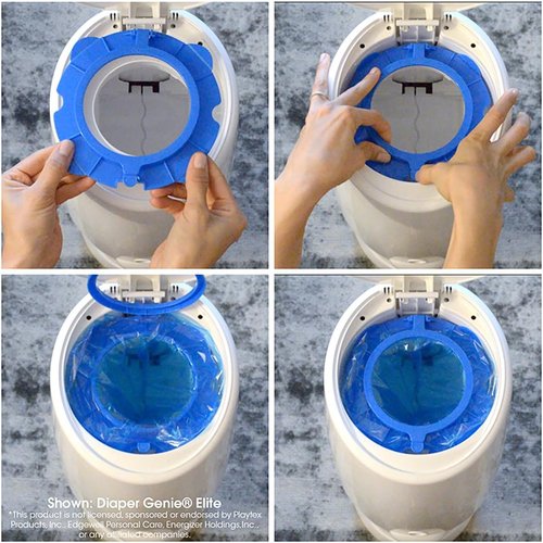 Diaper Genie Diaper Pail Bag Adapter - Convenient Compatibility for Easy Disposal