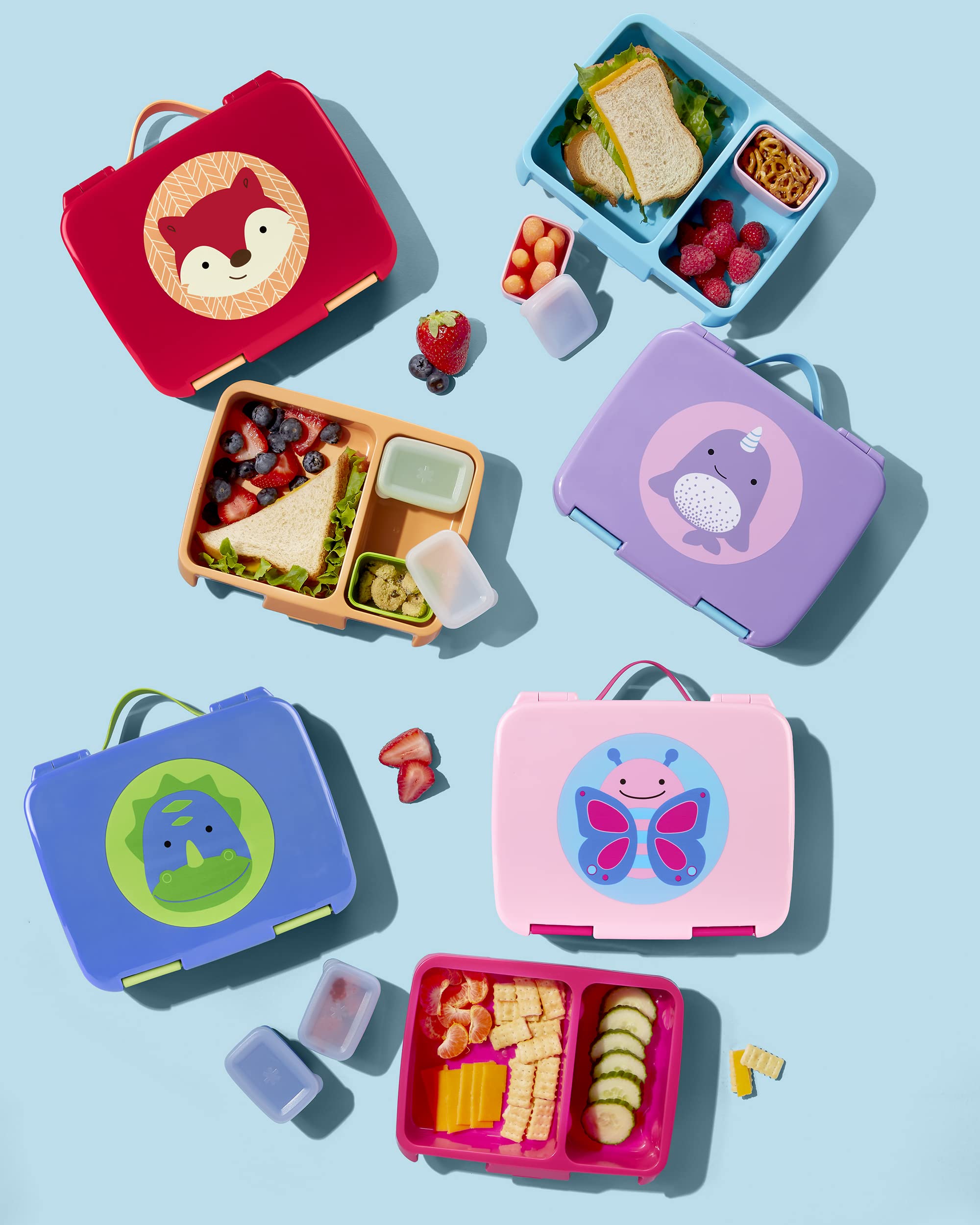 Skip Hop Kids Bento Lunch Box, Ages 3+, Zoo Fox