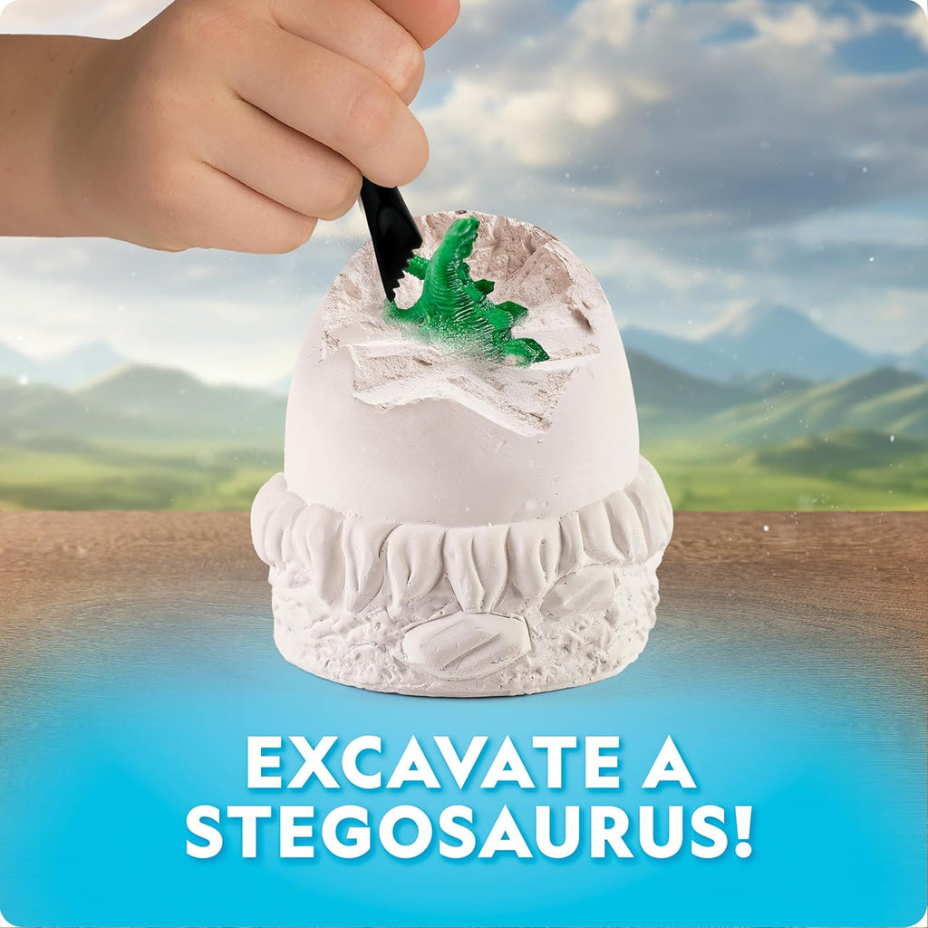 National Geographic Dinosaur Egg Activity Kit - 15+ Dino Crafts, Painting, Clay Models & Learning Guide