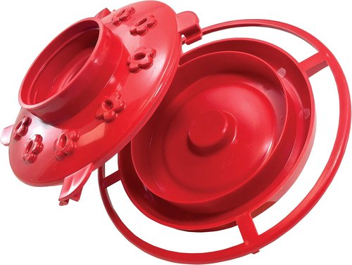 First Nature 32-Ounce Hummingbird Feeder - Easy Fill Wide-Mouth Reservoir & Two-Part Base