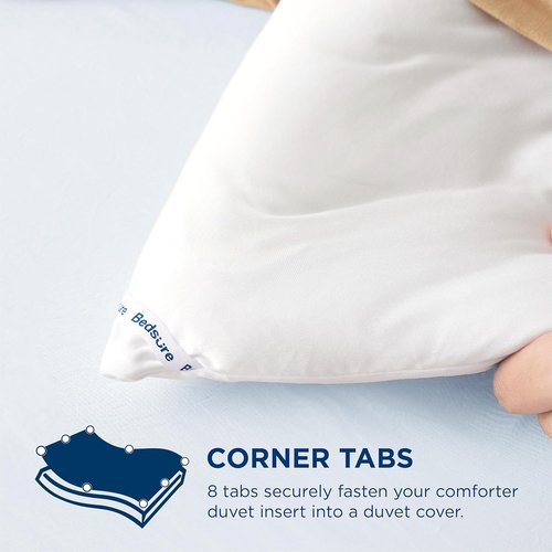 Bedsure Queen Duvet Insert - Ultra Soft Lightweight Down Alternative Comforter | Machine Washable White, 88x88 Inches