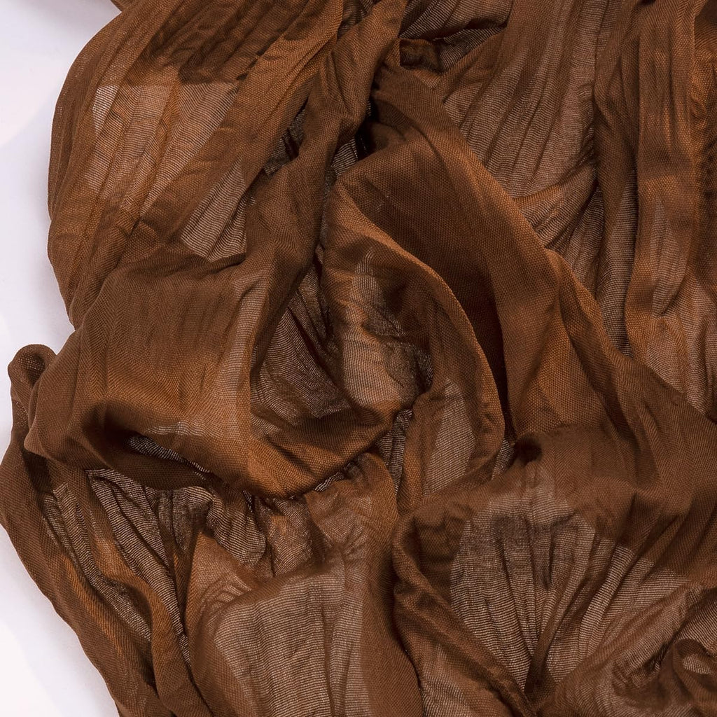 Socomi 10FT Brown Cheesecloth Table Runner - Rustic Boho Decor for Weddings & Events