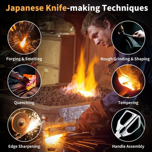 Kitchen Scissors for Food Japanese - Poultry Shears, Japanese All Purpose Heavy Duty for Chicken Wing/Bone, Meat, Quail, Fish, Turkey, Vegetables, Stainless Steel Cooking Aid Scissors, Dishwasher Safe