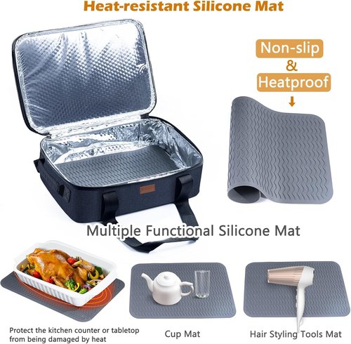 BAGSPRITE Expandable Insulated Casserole Carrier - Thermal Tote for Hot or Cold Food | Fits 9" x 13" Dish