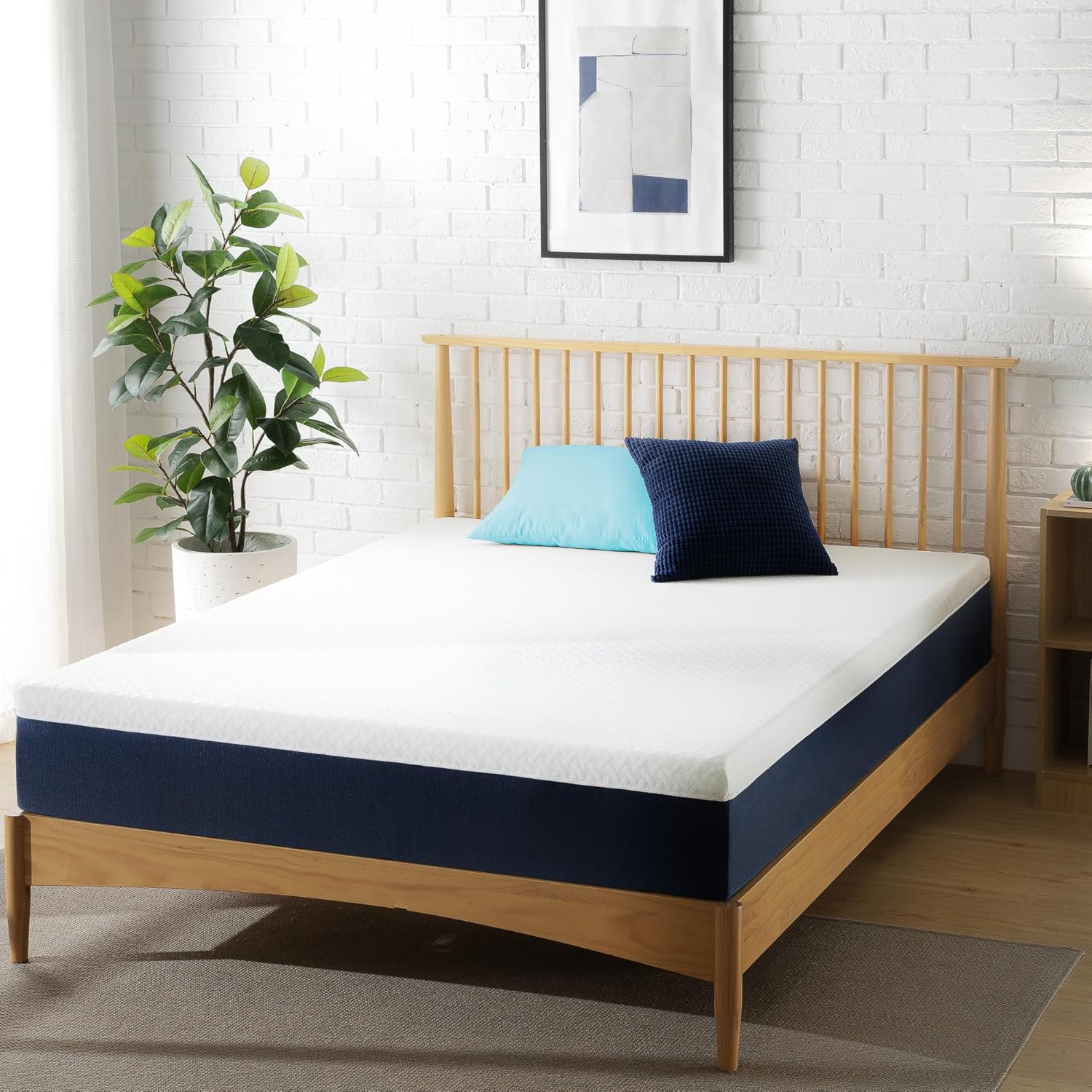 ZINUS 10 Inch Full Hybrid Mattress - Cooling Comfort, Medium Firm, Fiberglass Free, Motion Isolation