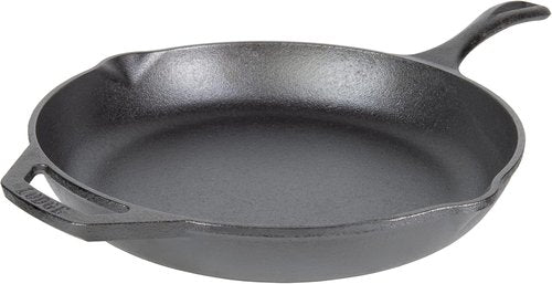 Lodge 12" Cast Iron Skillet - Chef Collection - Ergonomic Handles for Perfect Searing - Durable Cookware