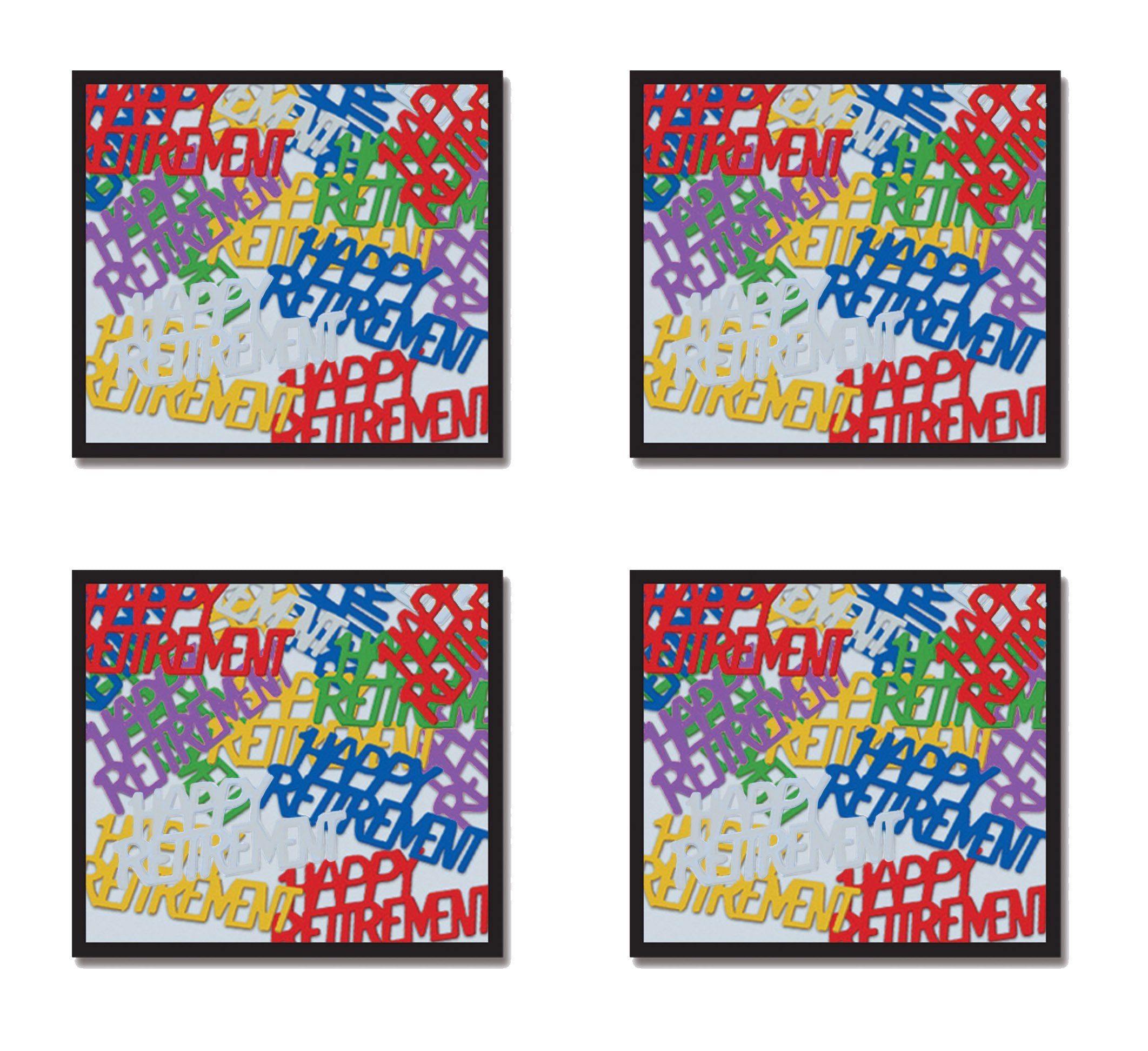 Beistle , 4 Packages Happy Retirement Fanci Fetti, 0.5 Ounces of Confetti in Package, Total of 2 Ounces of Confetti (Multicolor)