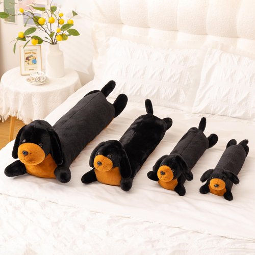 BABOLI Cuddly Dachshund Stuffed Animals Extremely Soft Plush Wiener Dog Pillow Super Cute Doxie Plushie Versatile Gifts for Birthday or Room Decor 20 Inches (S)