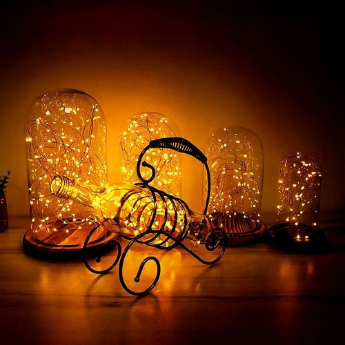 Joomer Fairy String Lights - 33FT 100 LEDs Indoor/Outdoor Copper Wire Lights | Warm White for Parties & Weddings