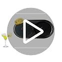 Black Margarita Salt Rimmer Set with Sponge for Cocktails