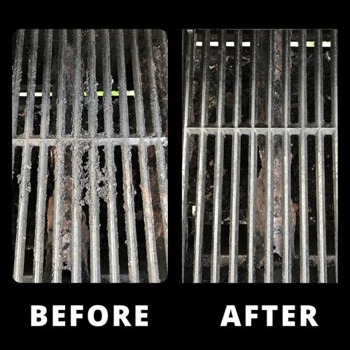 Grill Rescue BBQ Cleaning Head - Bristle-Free Grill Brush for Cast Iron & Stainless Steel Grates | Durable & Unique