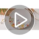 Ceramic Flower Jewelry Tray with Gift Box - 4.57" Ring Dish