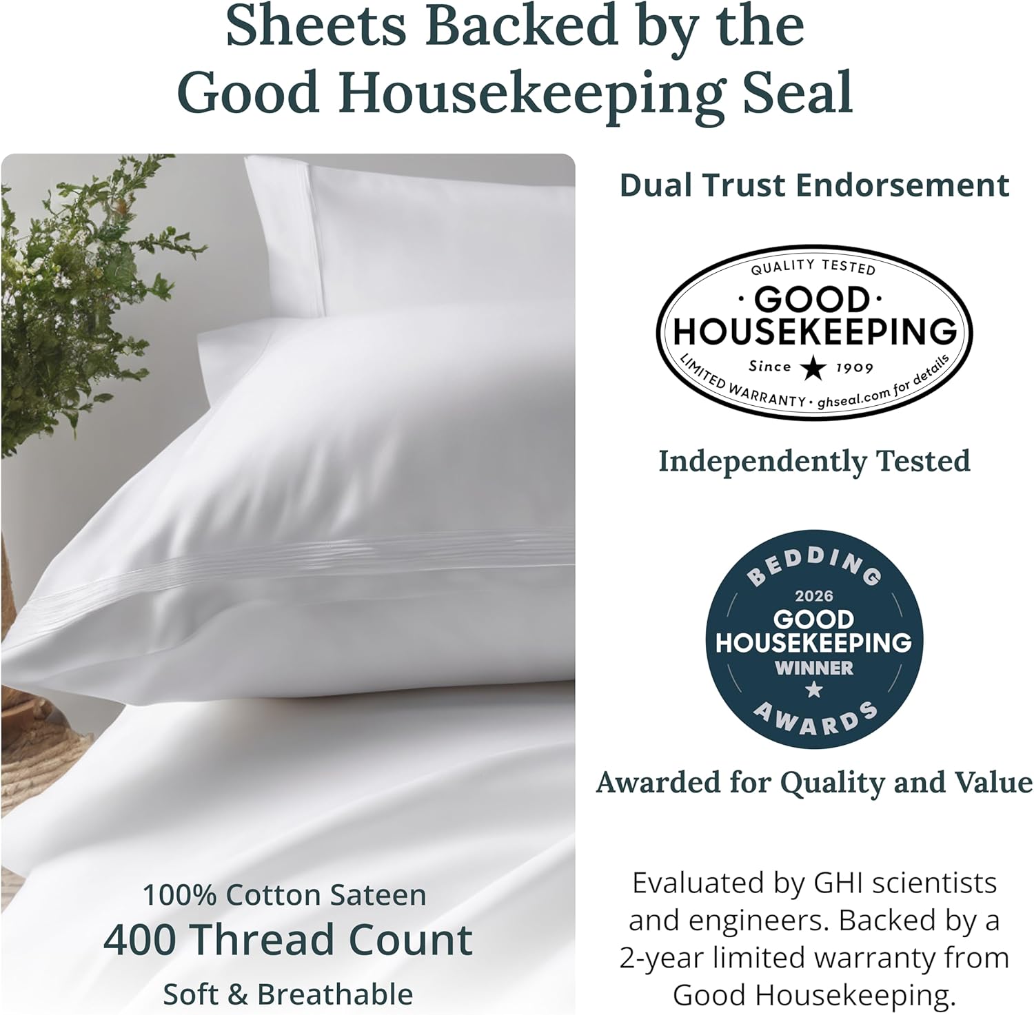 California Design Den King Size Cotton Sheets Set - 100% Soft Cotton, 400 Thread Count, Deep Pockets, Hunter Green