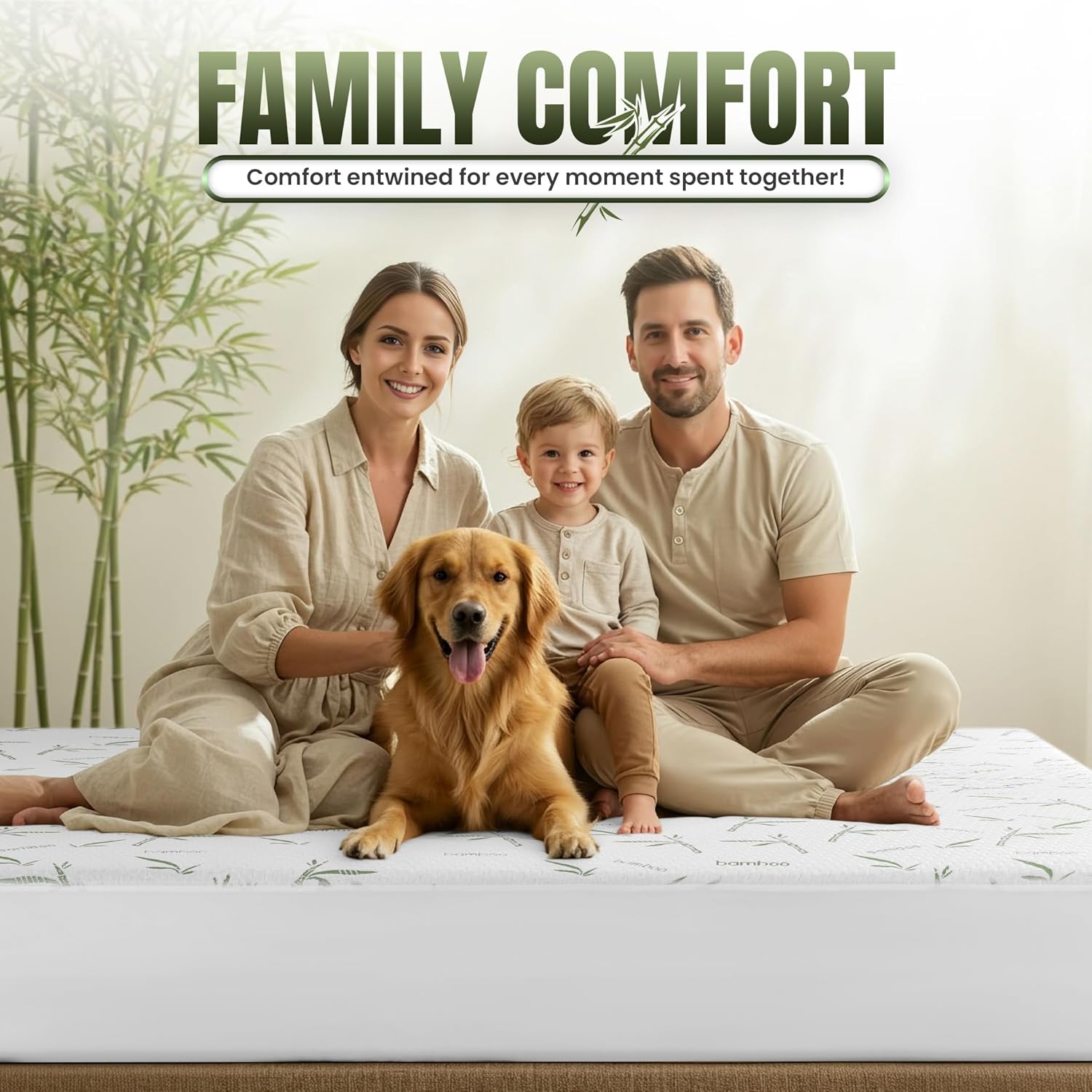 Utopia Bedding Waterproof Mattress Protector - Premium Bamboo Viscose Cooling Cover | Full Size, Soft & Breathable, 15" Deep Pockets