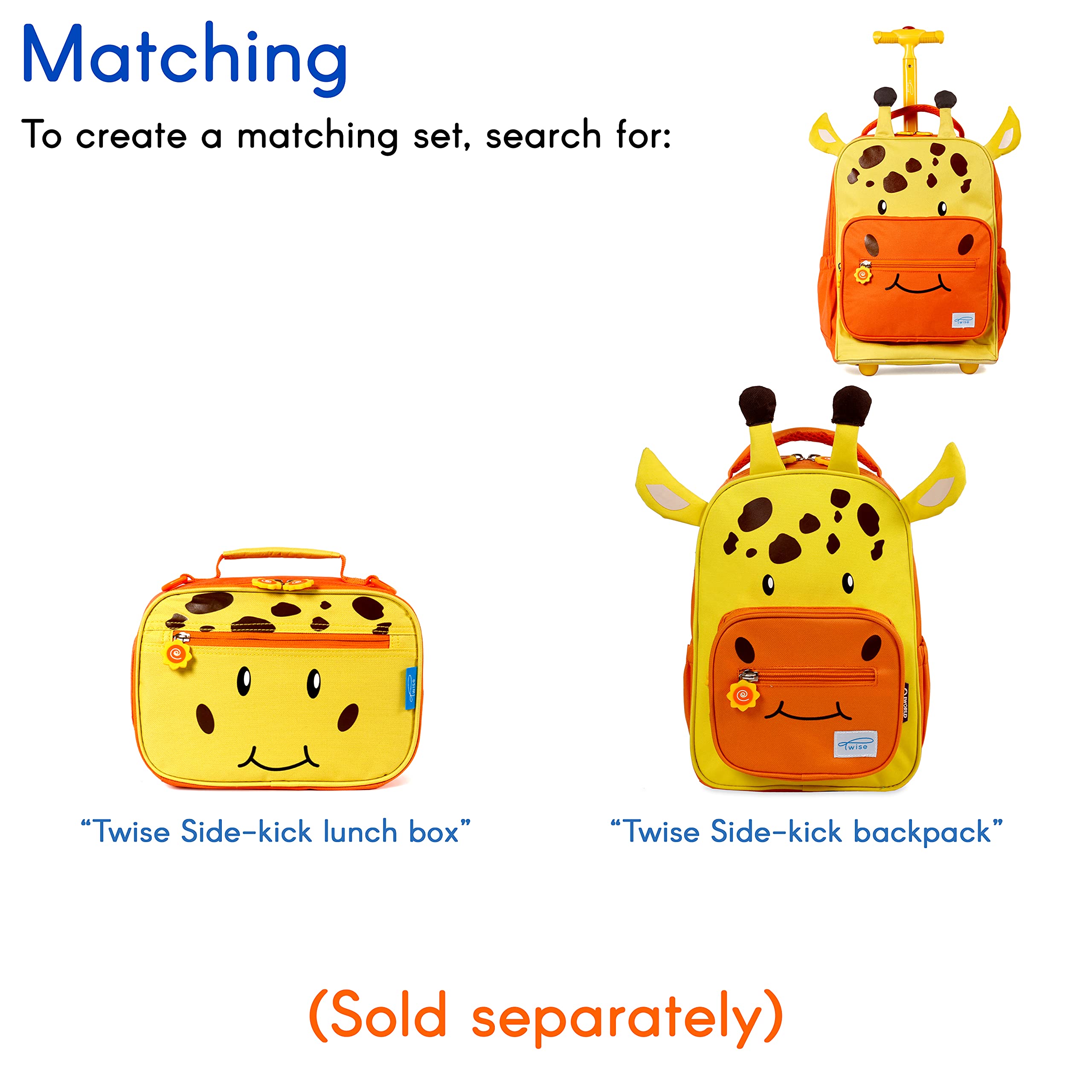 TWISE SIDE-KICK SCHOOL, TRAVEL ROLLING BACKPACK FOR KIDS AND TODDLERS (PUP)