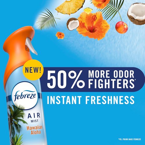 Febreze Air Mist | Odor-Fighting Room Spray Variety Pack - Lilac Sunrise, Summer Peaches, Mango Splash | 8.1oz (Pack of 3)