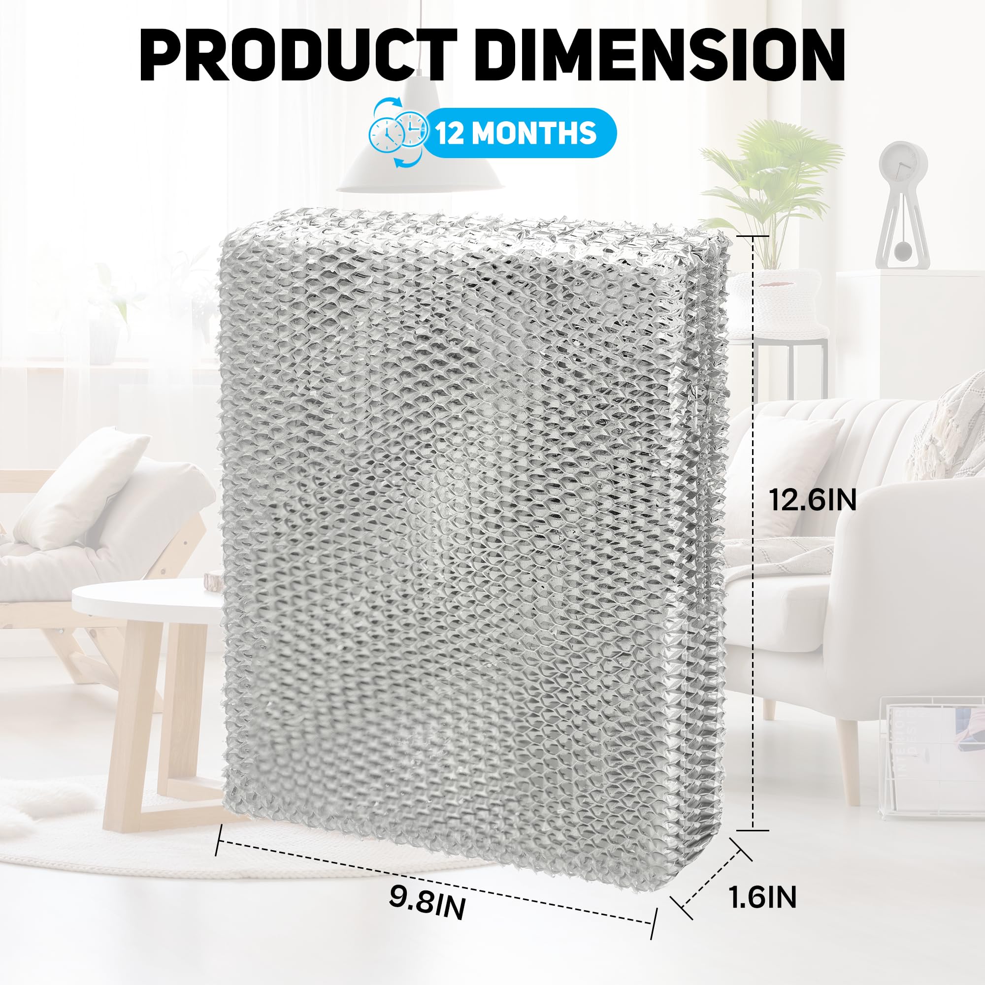 TOMOON 35 Water Panel Replacement for April. aire Humidifier, Aluminum Material Compatible with 700 600 300 350 360 560 560A 568 600A 600M 700A 700M 760 760A 768,2 Pack