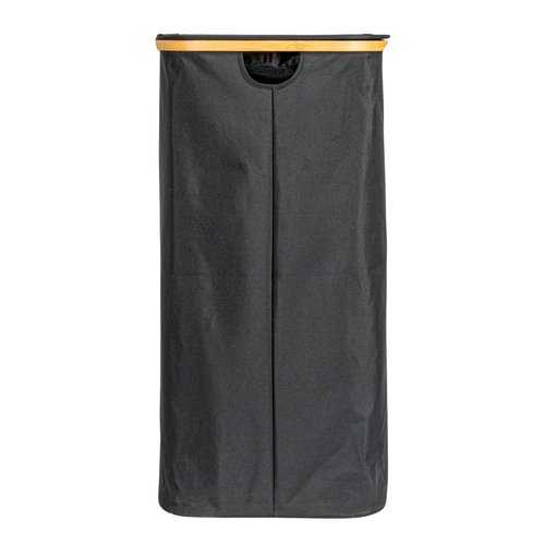 Household Essentials Sleek Laundry Hamper with Dual Mesh Liners and Lid, Black