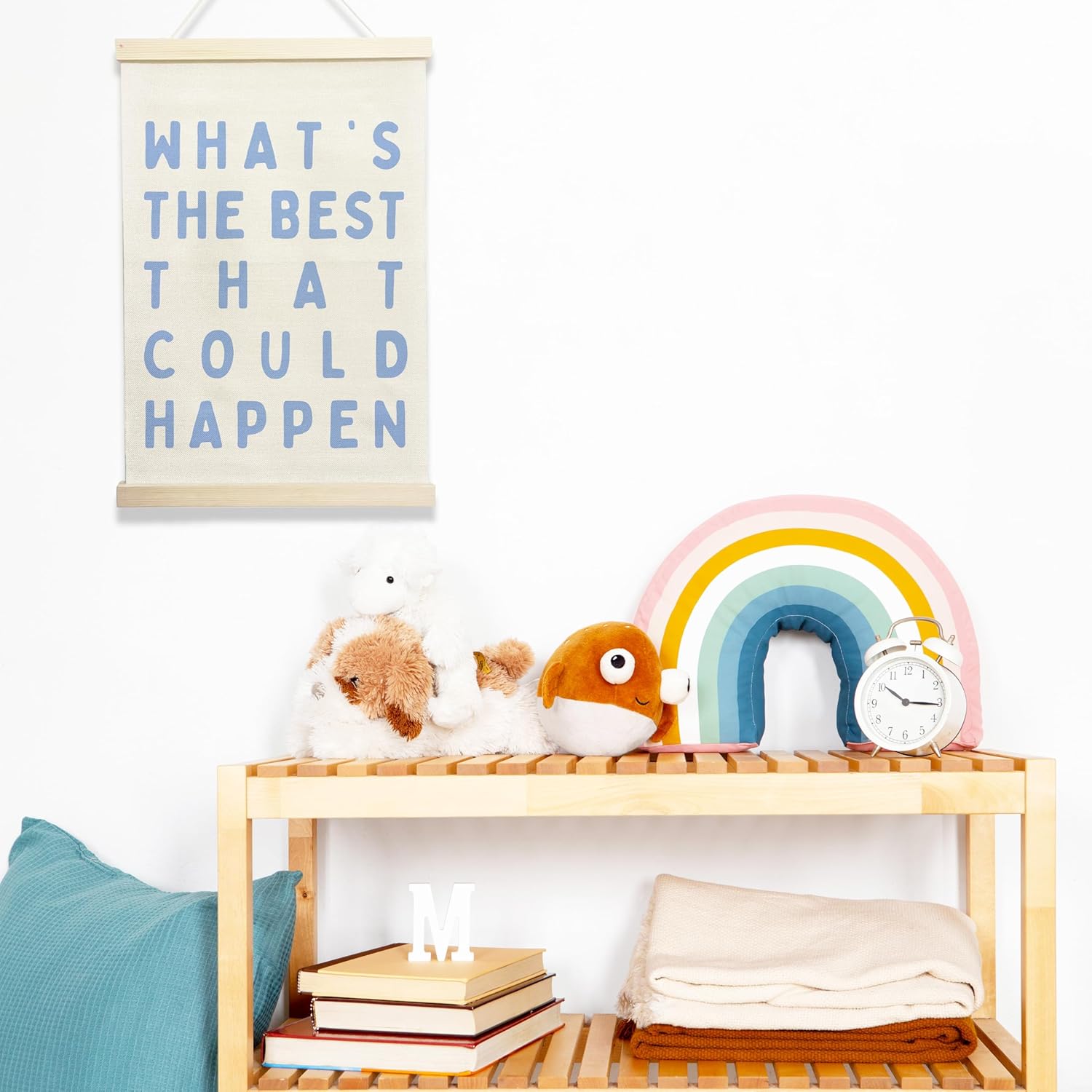 NQDWX Inspirational Quote Wall Art - Motivational Canvas Hanging Sign for Office or Home | 12x17 Inches
