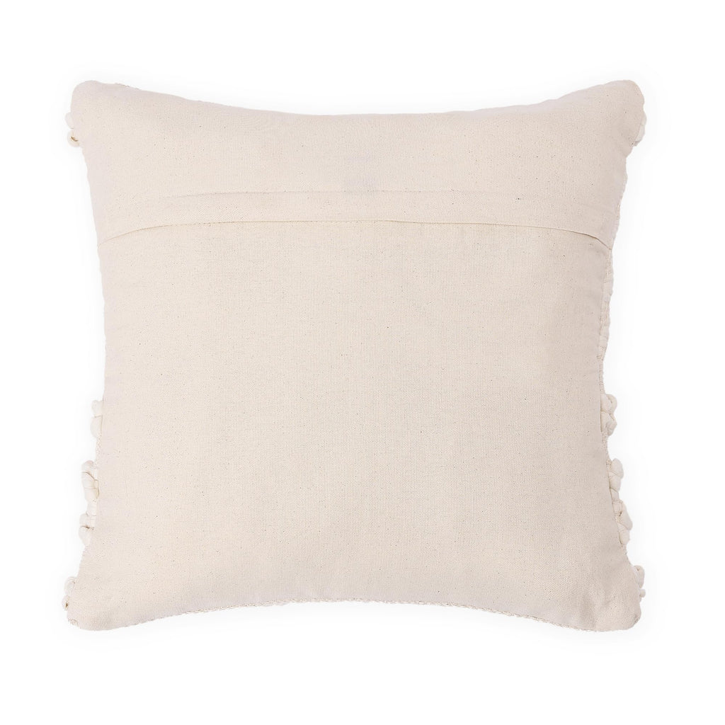 REDEARTH · Tufted Throw Pillow Cushion Covers - Boho Textured Woven Decorative Cases Set for Couch, Sofa, Bed, Farmhouse, Chair, Patio, Car - 100% Cotton (18x18 ; Boho Chic Natural) Pack of 2