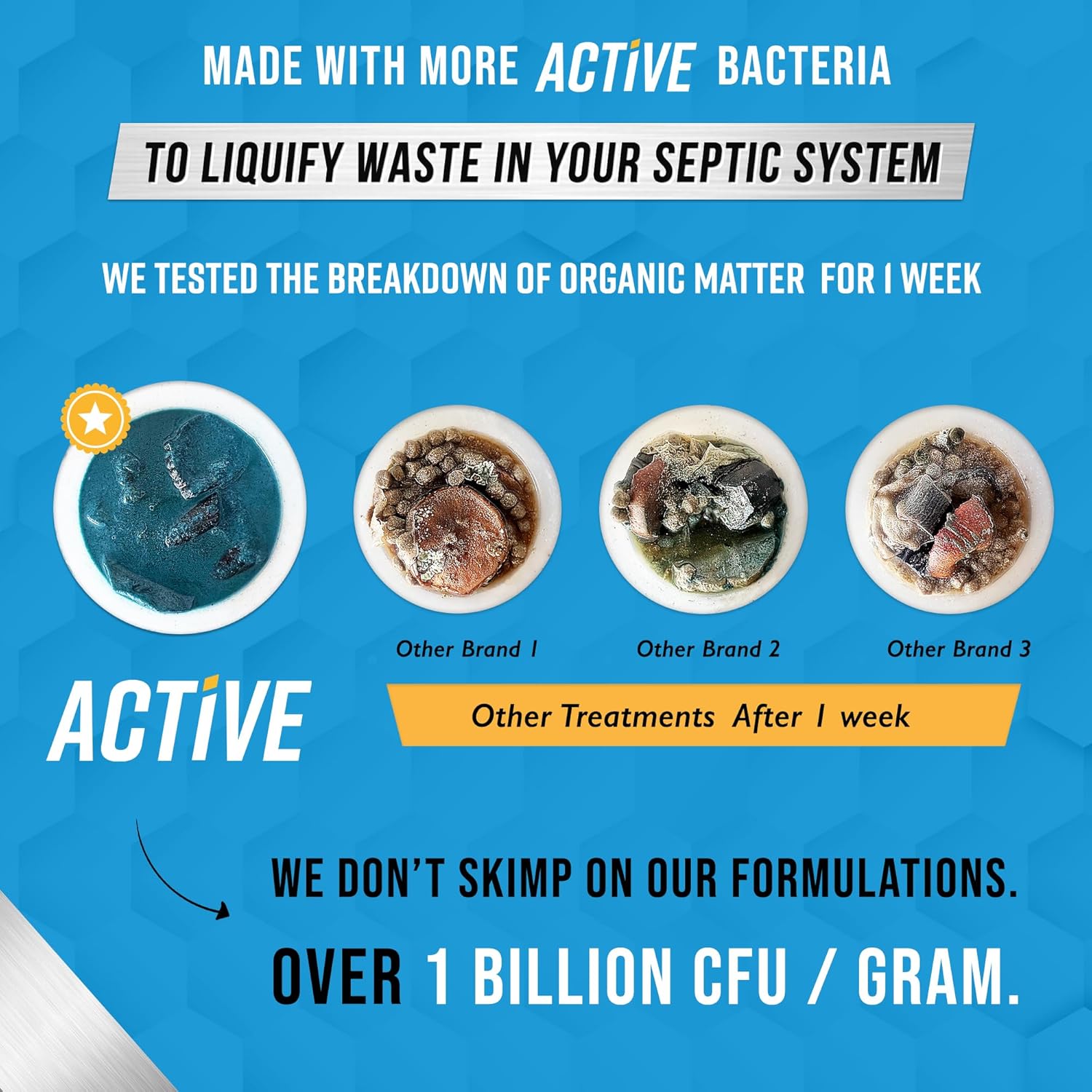 Septic Tank System Treatment Pods - Eco-Friendly Enzyme-Activated Bacteria | 12 Dissolving Packets | Prevent Clogs & Odors | Made in USA