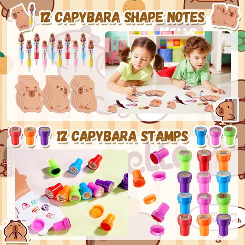 Vanblue Capybara Party Favors Birthday Decorations Party Supplies Pinata Fillers Goodie Bags Stuffers Gifts Prizes Goodie Gift Treat Boxes