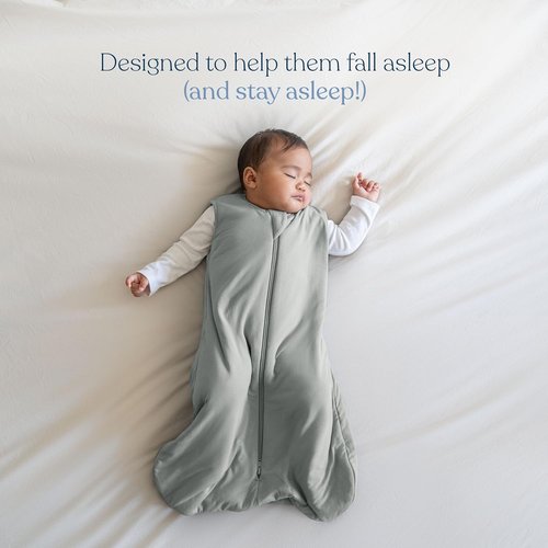 HALO Sleepsack Wearable Blanket - Supersoft Bamboo Viscose Baby Sleeping Bag, 1.5 TOG, Calm Sage, 6-12 Months