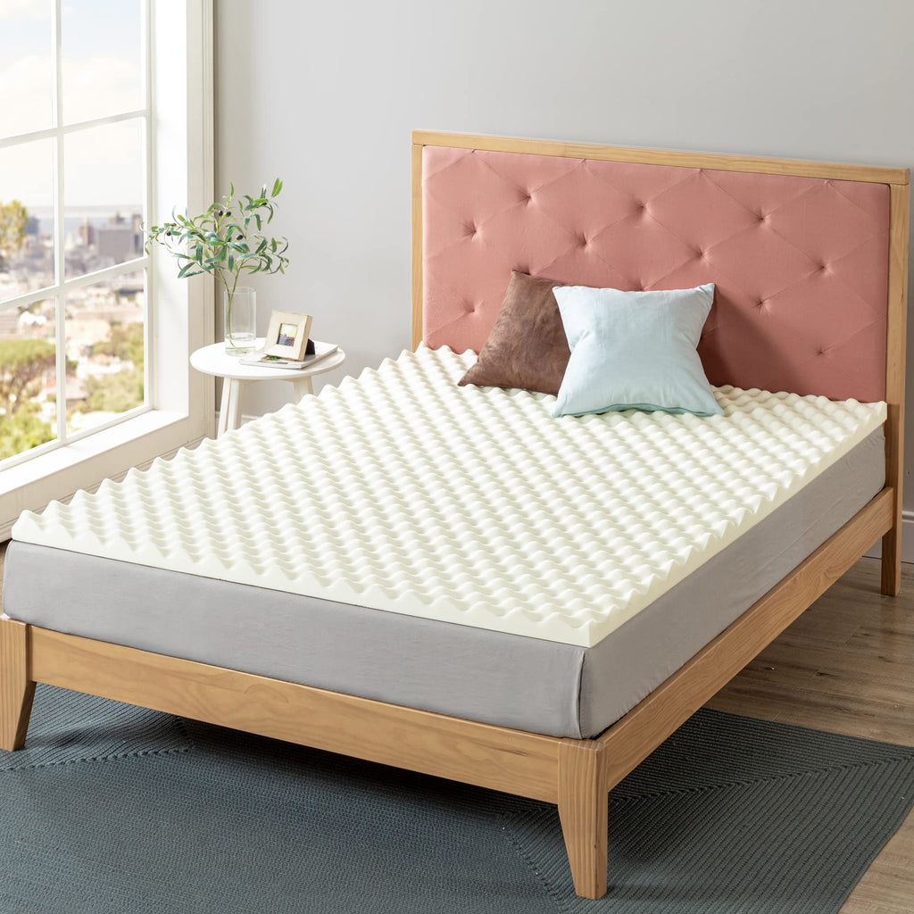 ZINUS 2 Inch Copper Cooling Memory Foam Mattress Topper with Airflow Design, Full