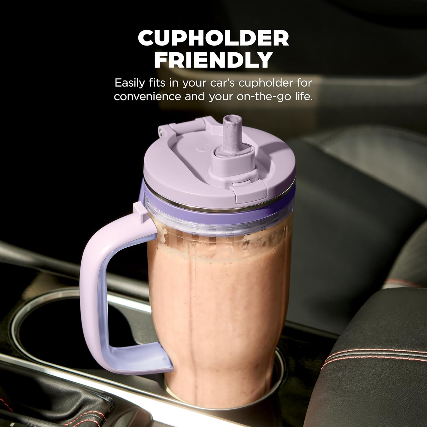 Ninja Blendboss™ Personal Blender - Smoothies & Frozen Drinks | 26oz Travel Tumbler with Leak-Proof Lid & Auto-iQ Technology