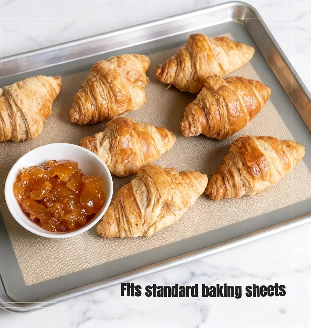 Silicone Baking Mats - Non-Stick Baking Sheet Liners | Oven Safe, 16 x 24 Inch, Pack of 2