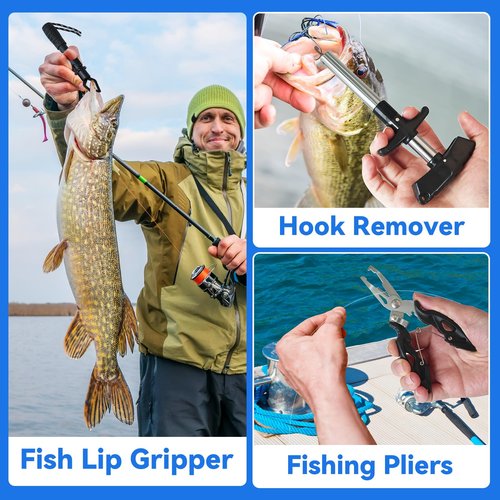 Einailvk Fishing Advent Calendar 2025 for Adult Men Teen Boys, 24 Days Fishing Tackle Accessories Kit Christmas Countdown Fishing Gifts with Fishing Lures for Dad Husband Boyfriend Fish Lovers