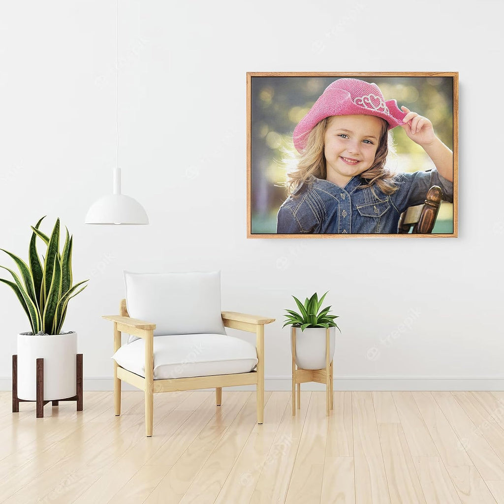P&L ART. Personalized Custom Canvas Prints: Photo On Canvas Transform Your Photos into Stunning Framed Wall Art Digitally Printed Photo To Canvas Ideal for Home Decor Gifts Keepsakes Beige 12X16