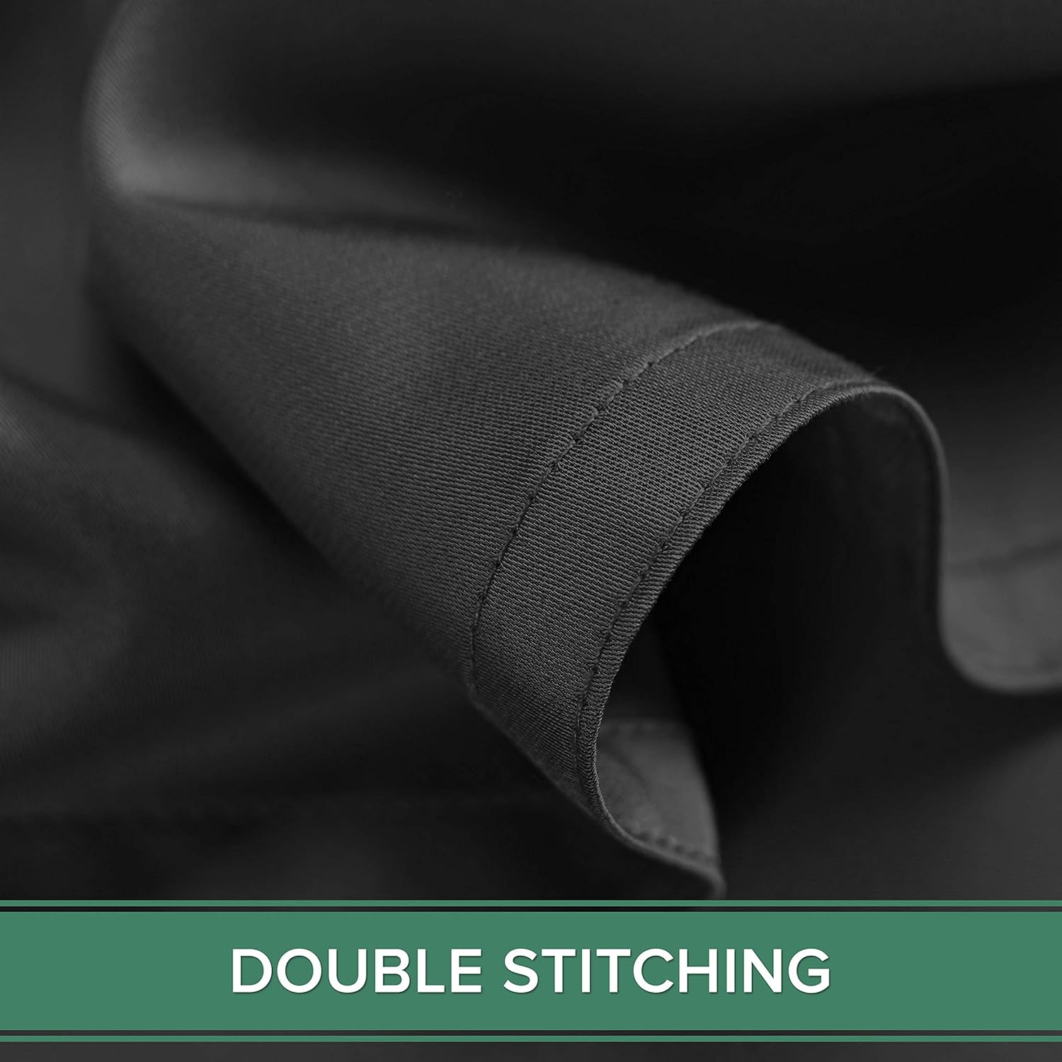 Pure Bamboo Queen Sheets - Luxuriously Soft & Cooling 100% Organic Viscose Bed Sheet Set | Black, Double Stitching