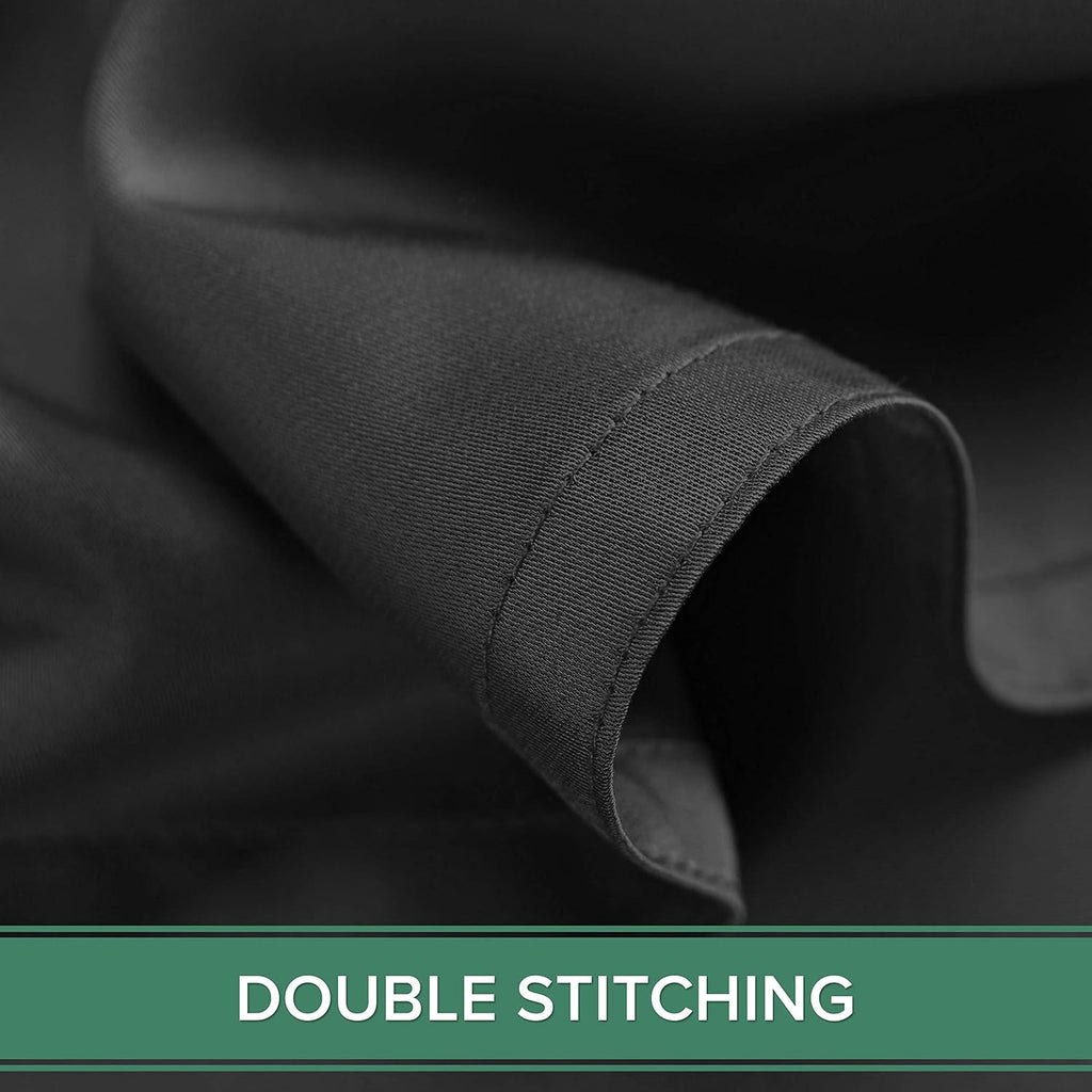 Pure Bamboo Split King Sheets - 100% Organic Viscose Bed Sheet Set, Soft & Cooling, Black