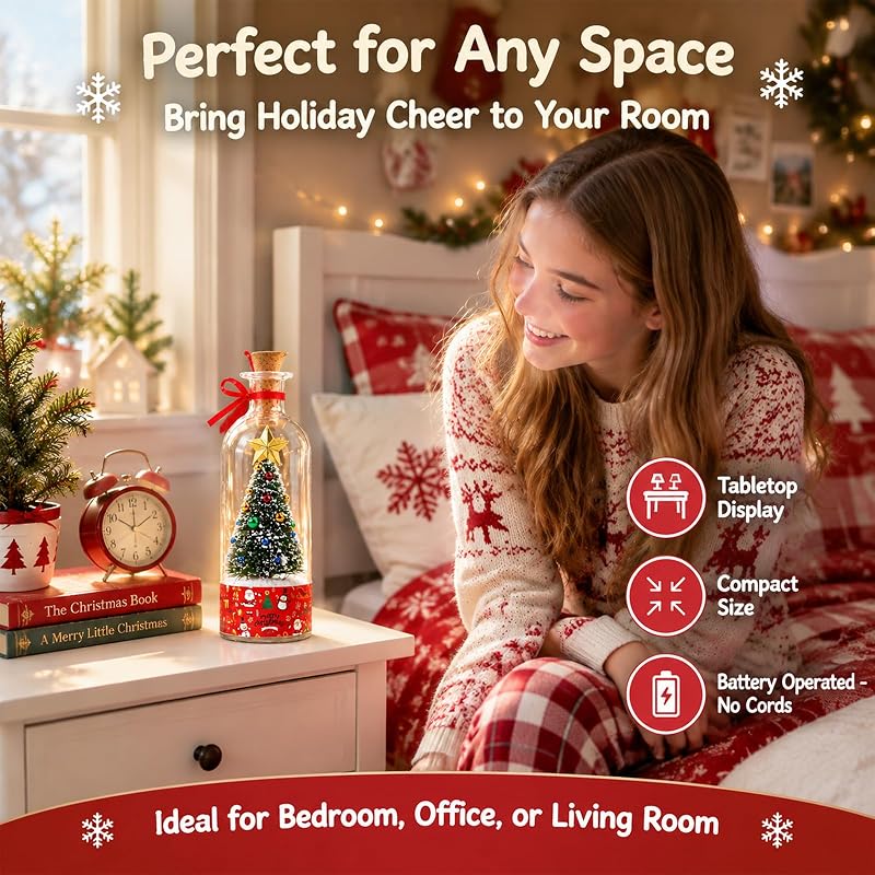Recordable Christmas Bottle Tree Ornament – 30-Second Message