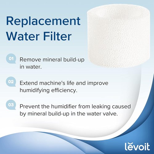 Levoit Top Fill Humidifier - 10 Pack Replacement Filters for Enhanced Air Quality