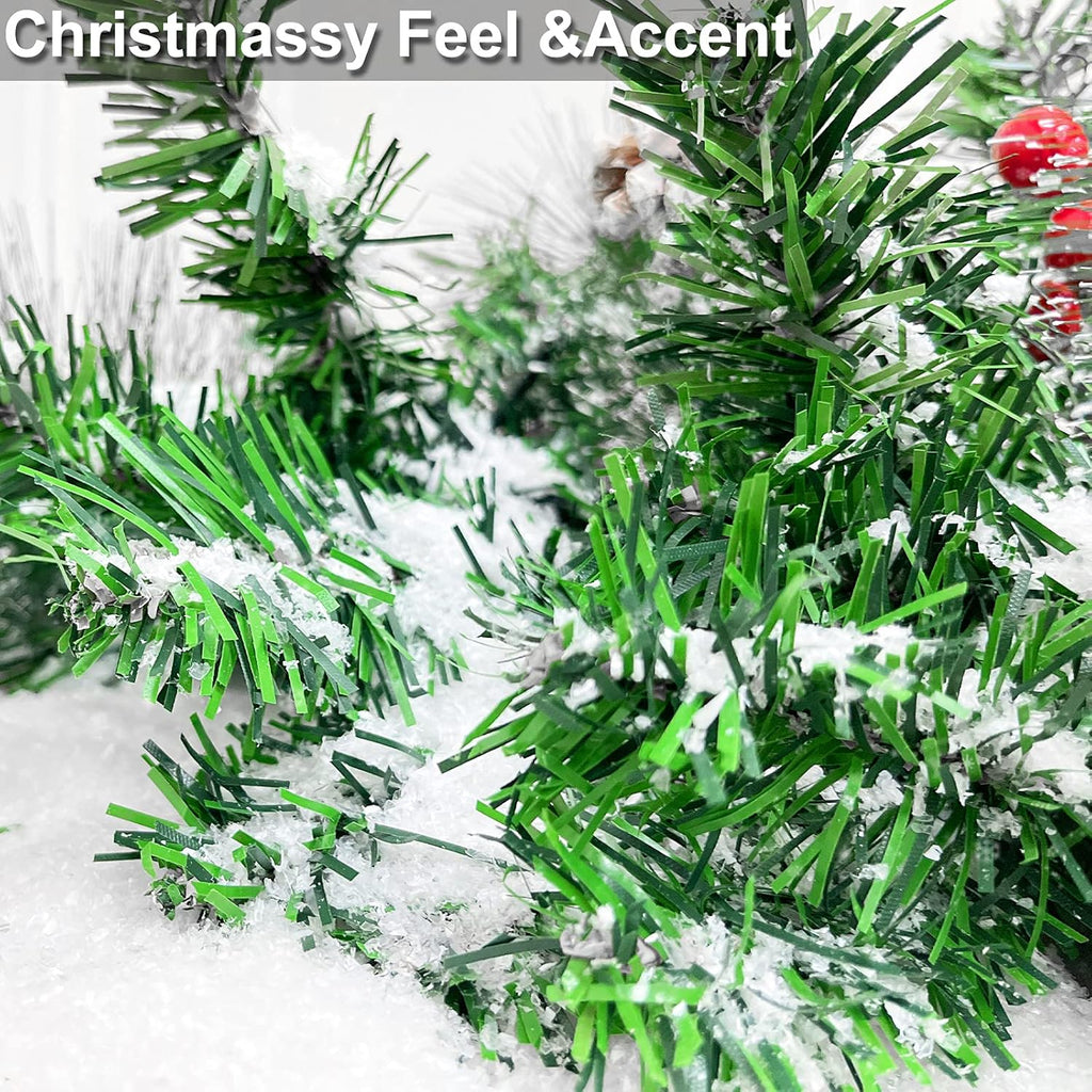 TURNMEON 30 Ounces Fake Snow Powder | Sparkling Artificial Snow for Christmas Decor & Crafts